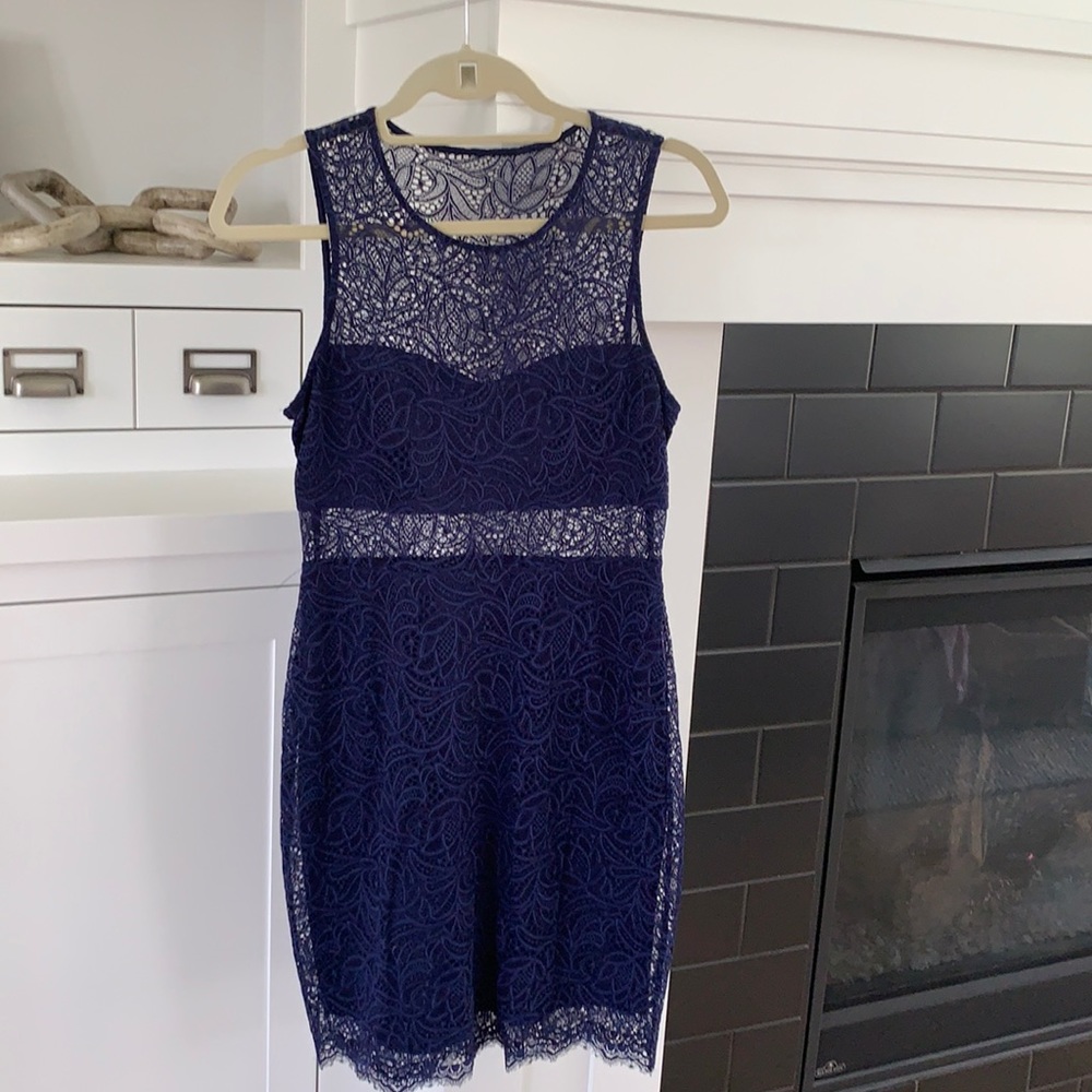Navy Lace Dress